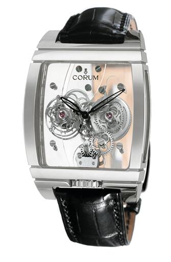 Corum Golden Bridge Golden Tourbillon Panoramique Grey Sapphire Watch Replica Ref. 382.850.59/0F01 0000